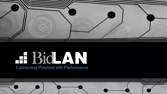 BidLAN pitch deck cover