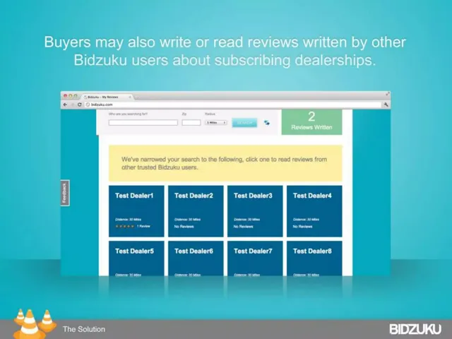 Reviews / testimonials / feedback slide 8 from Bidzuku