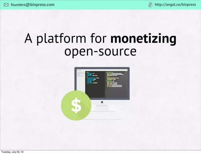 Product / solution slide 2 from Binpress