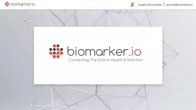 Biomarker Labs pitch deck cover