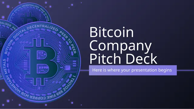 Bitcoin Company (Slidesgo template) pitch deck cover