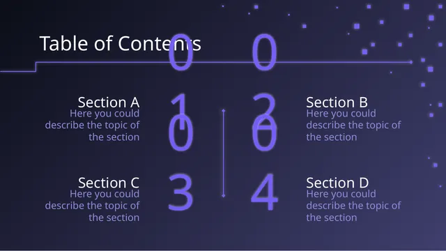 Agenda / contents slide 3 from Bitcoin Company (Slidesgo template)