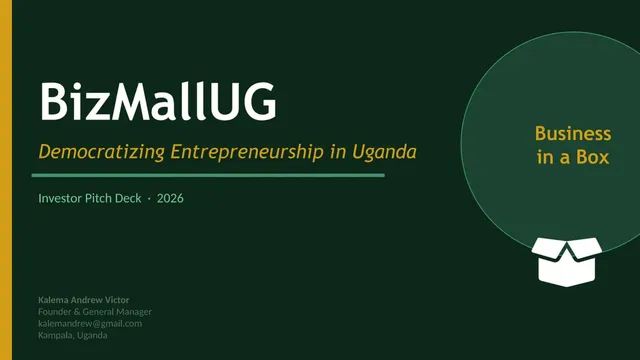 BizMallUG pitch deck cover