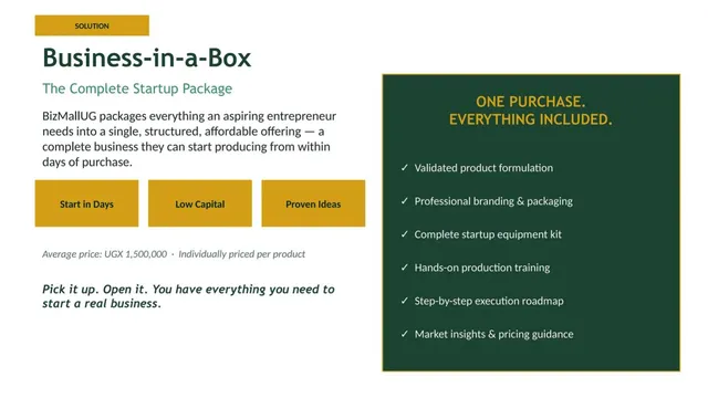 Product / solution slide 7 from BizMallUG