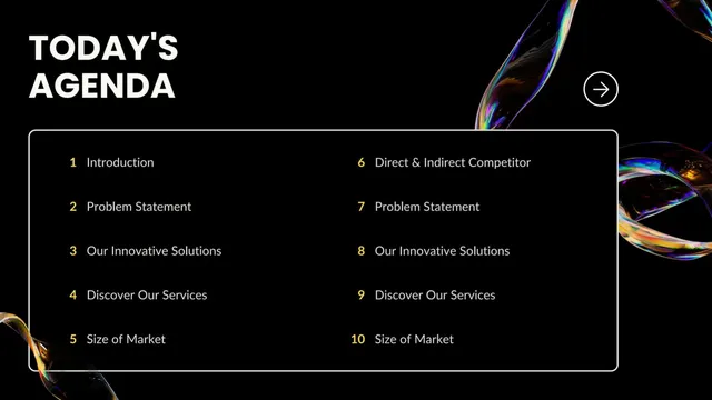Agenda / contents slide 2 from Ingoude Company