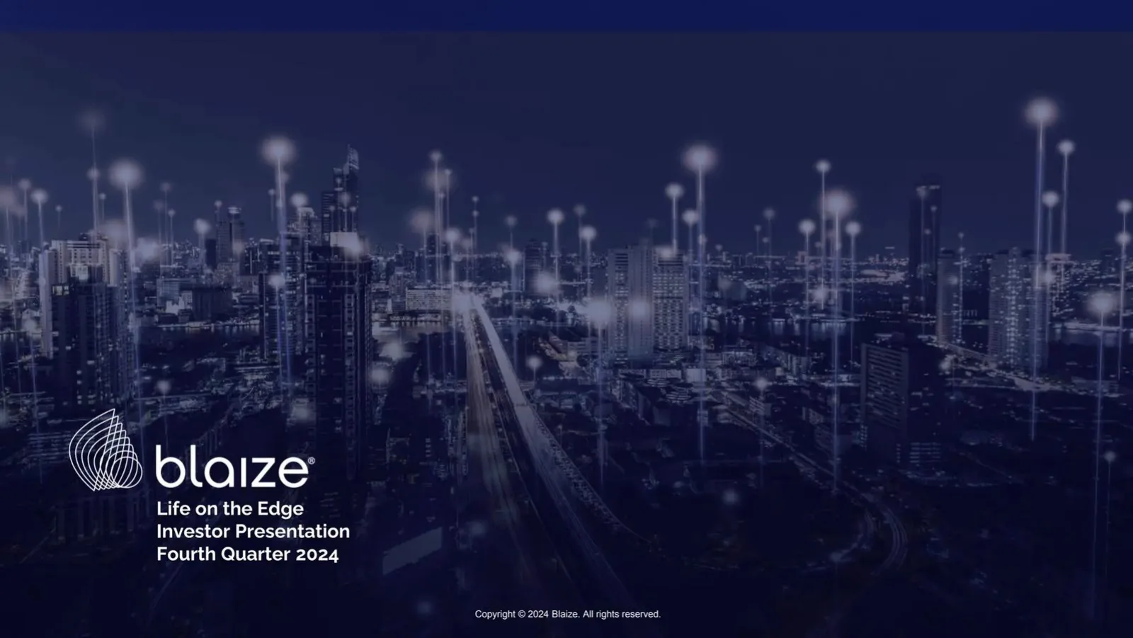 Blaize pitch deck slide