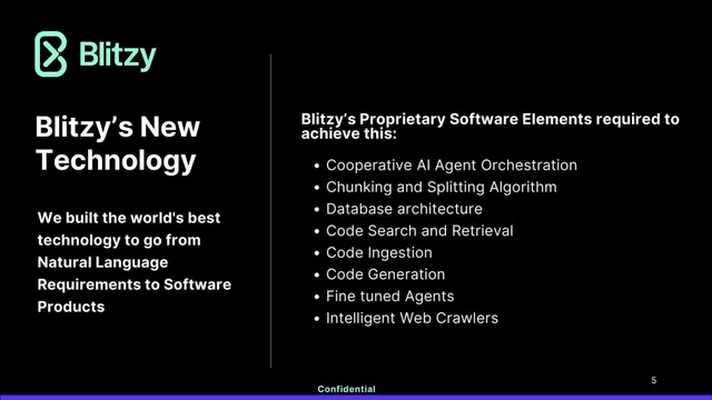 Technology slide 5 from Blitzy