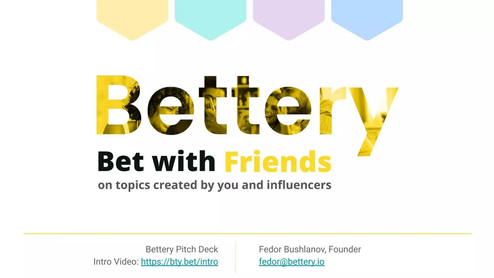 Bettery pitch deck slide