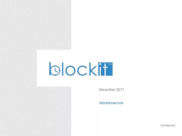 Blockit pitch deck cover