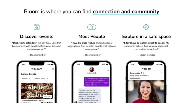 Reviews / testimonials / feedback slide 5 from Bloom Community