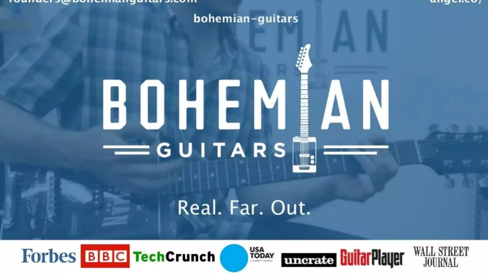 Bohemian Guitars pitch deck slide