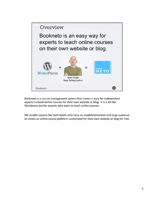 Product / solution slide 2 from Bookneto