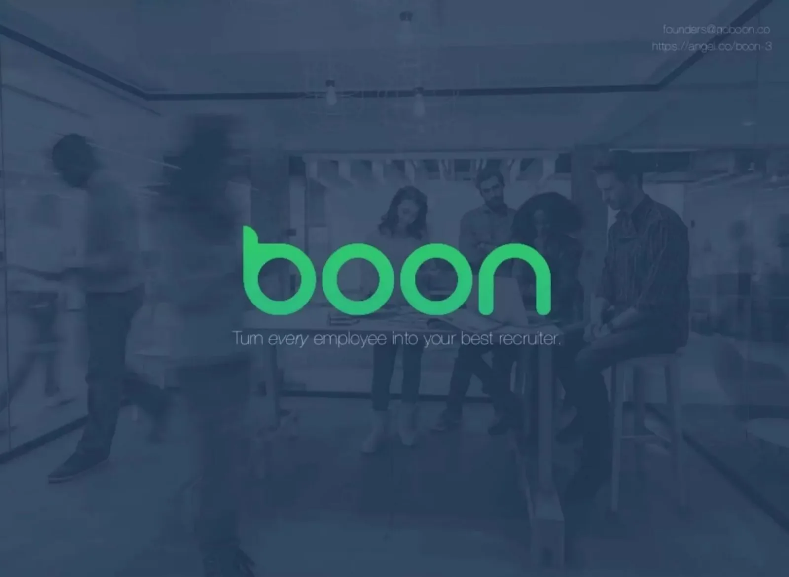 Boon (formerly Boon + Gable) pitch deck slide