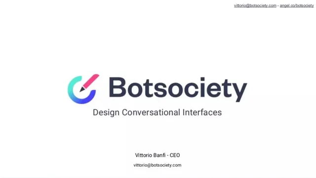 Botsociety pitch deck cover
