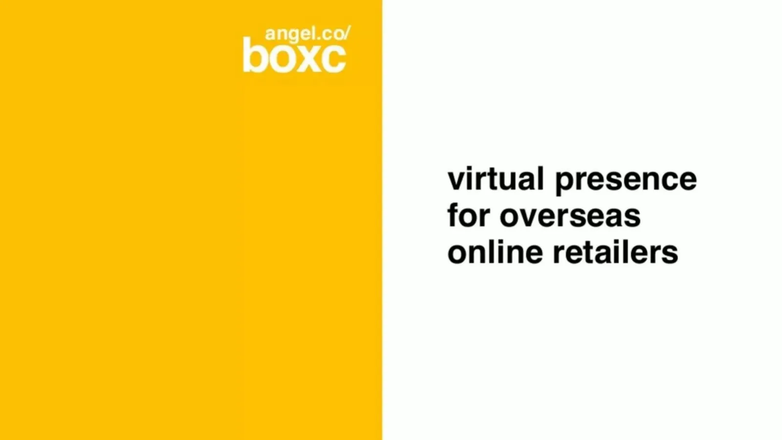 BoxC pitch deck slide