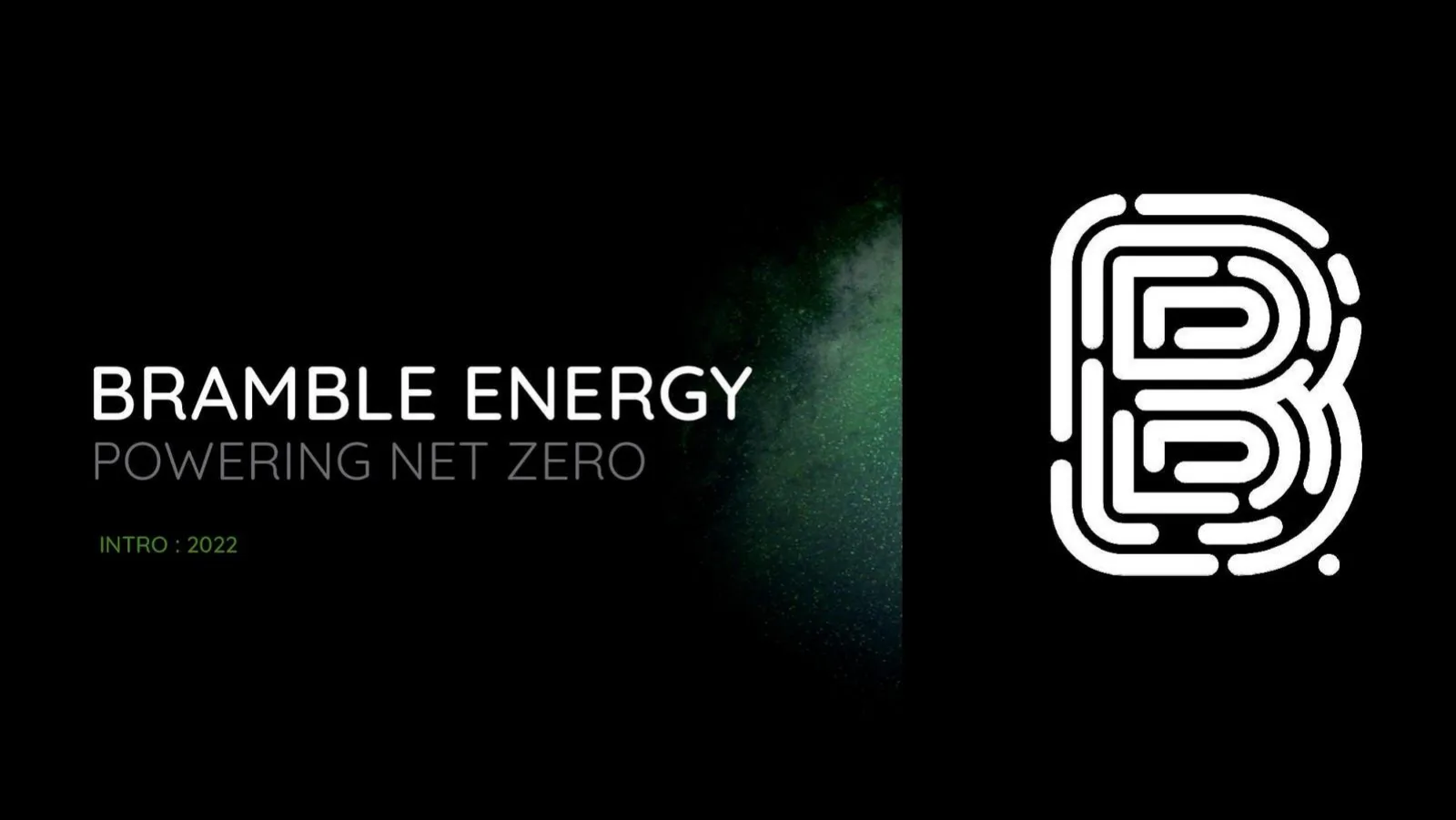 Bramble Energy pitch deck slide