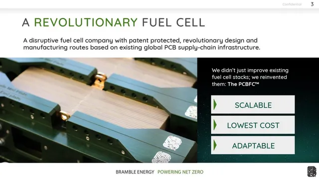 Product / solution slide 3 from Bramble Energy