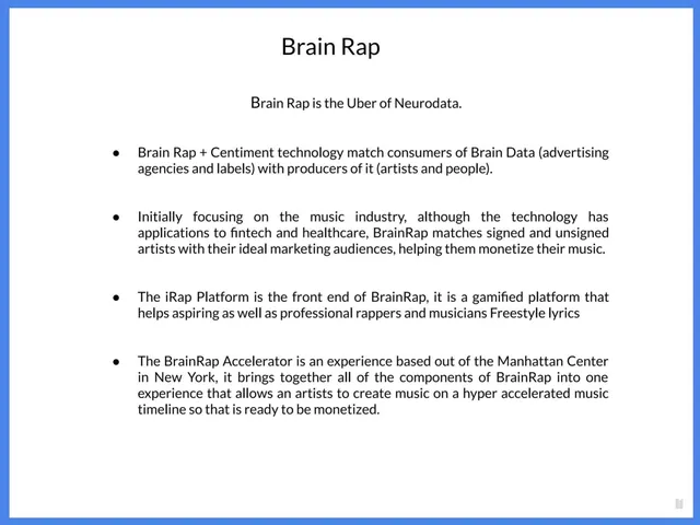 Product / solution slide 5 from Brain Rap