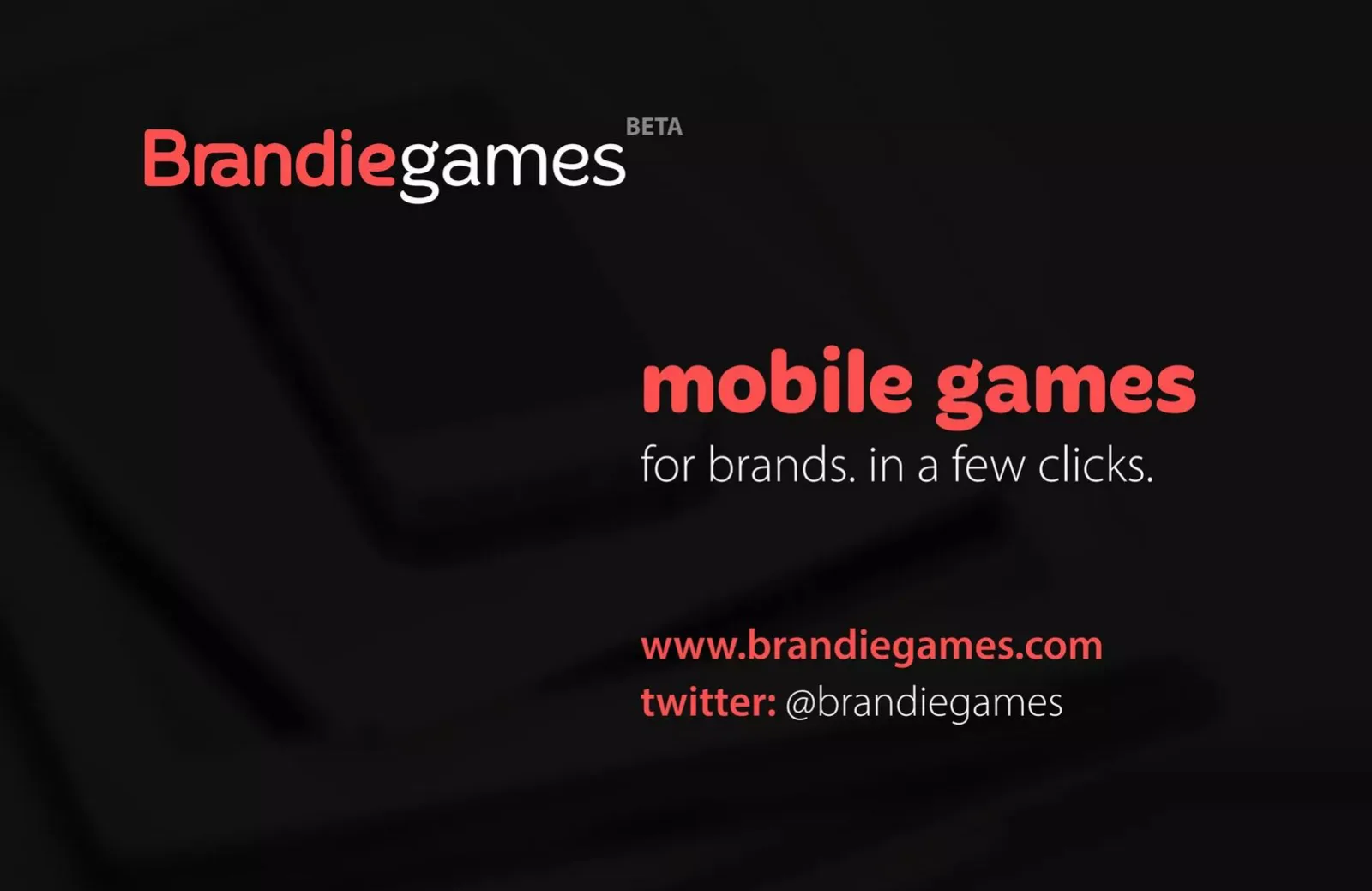 BrandieGames pitch deck slide