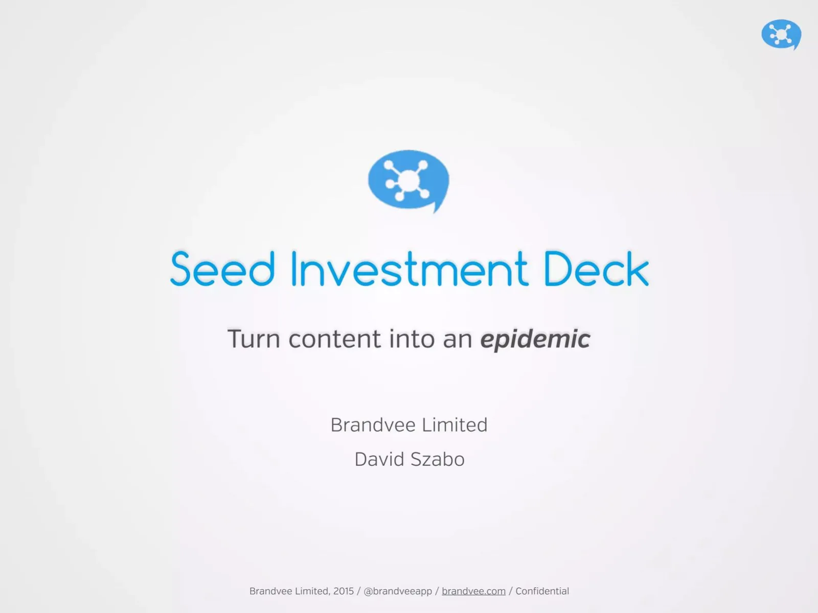 Brandvee Limited pitch deck slide