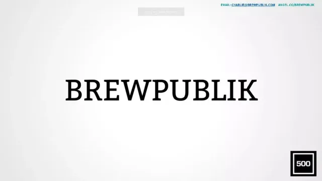 Brewpublik pitch deck cover