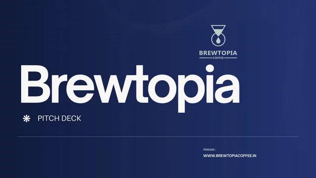 Brewtopia pitch deck cover