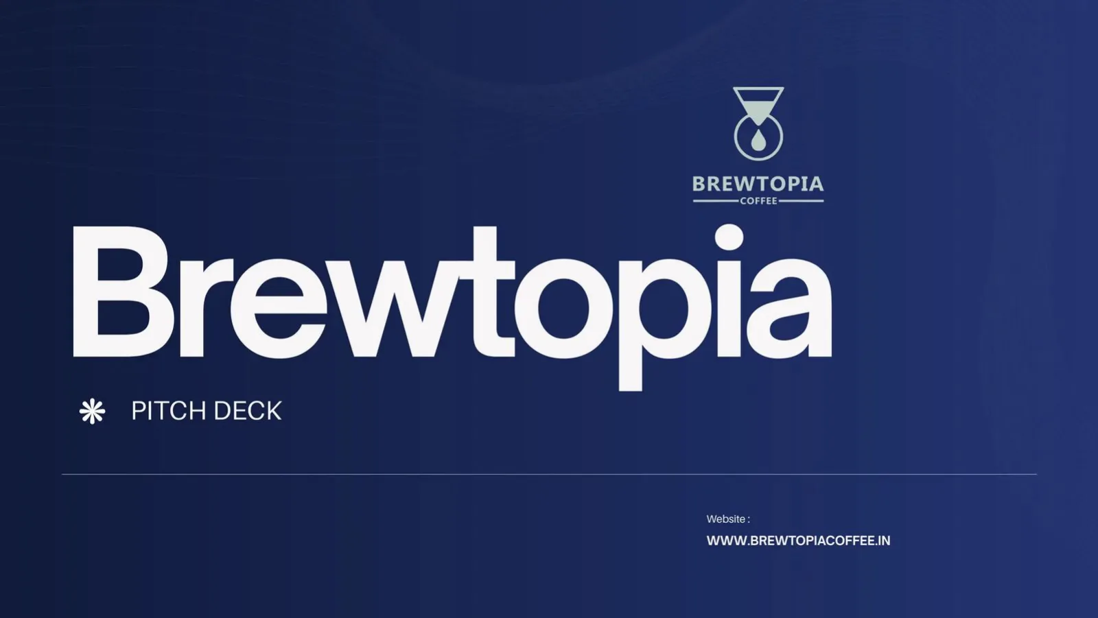 Brewtopia pitch deck slide