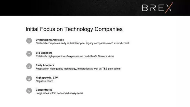 Market analysis / overview slide 7 from Brex