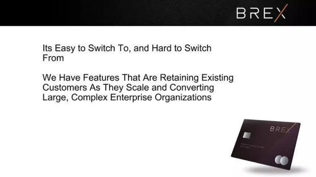 Product / solution slide 9 from Brex