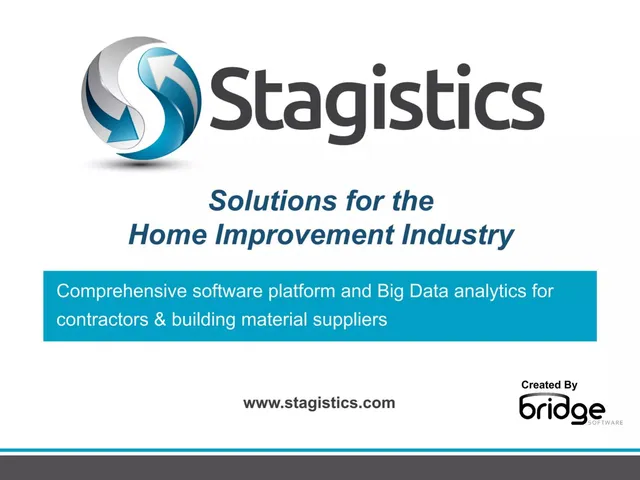 Bridge Software (Stagistics) pitch deck cover