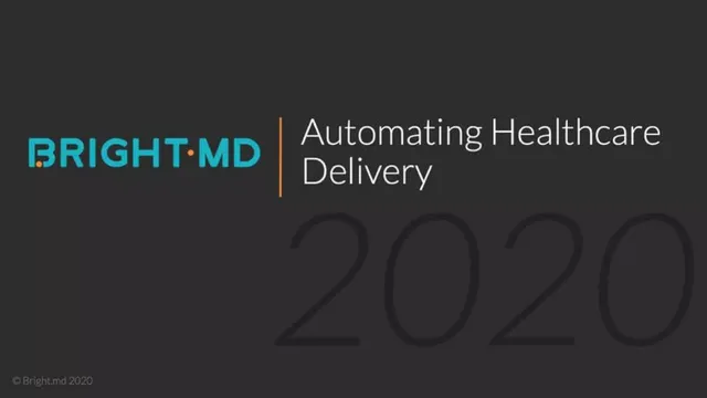 Bright.md pitch deck cover