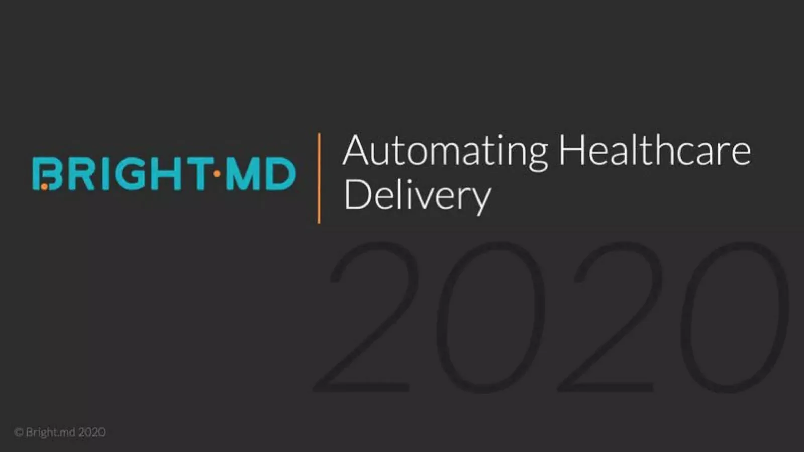 Bright.md pitch deck slide