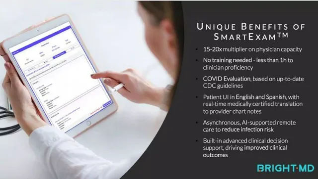 Product / solution slide 10 from Bright.md