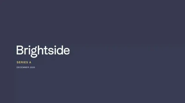 Brightside pitch deck cover