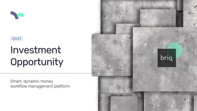 Briq pitch deck cover
