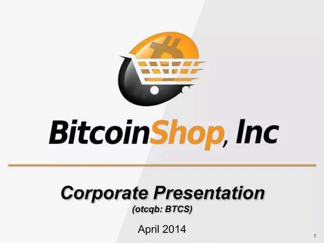 Bitcoin Shop, Inc. (now BTCS) pitch deck cover