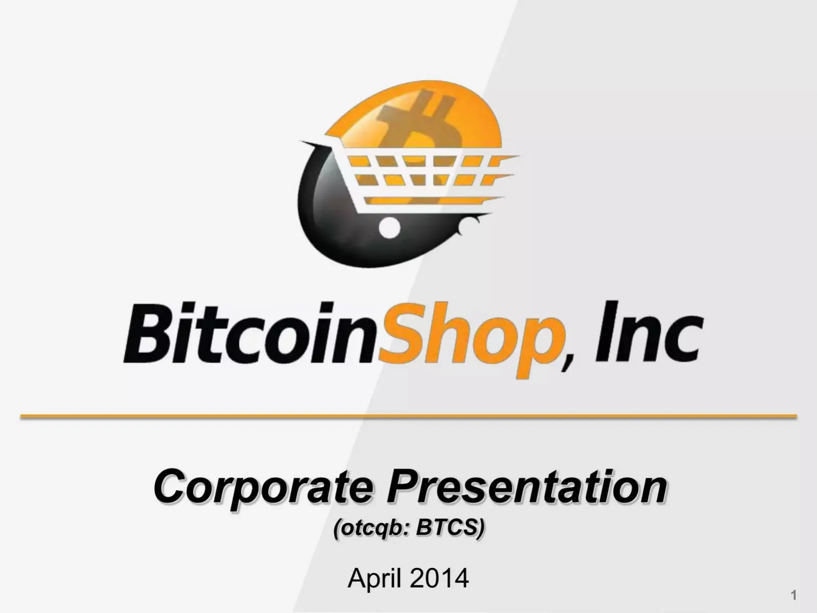 Bitcoin Shop, Inc. (now BTCS) pitch deck slide