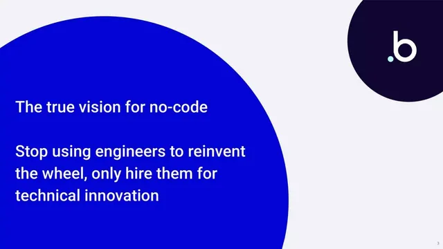 Vision slide 3 from Bubble