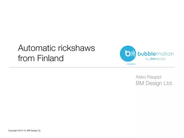 BubbleMotion (by BM Design Ltd.) pitch deck cover