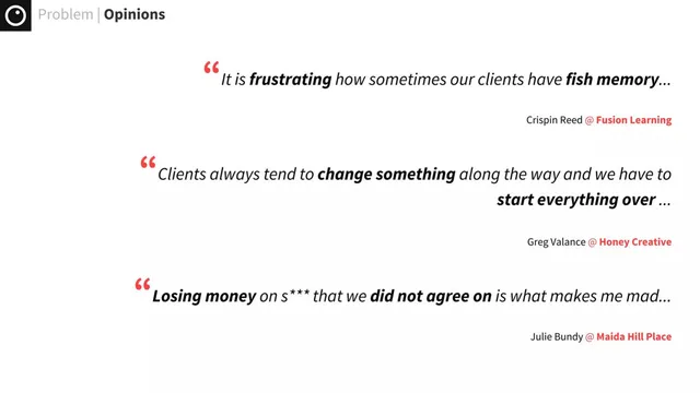 Reviews / testimonials / feedback slide 8 from Bubbletask
