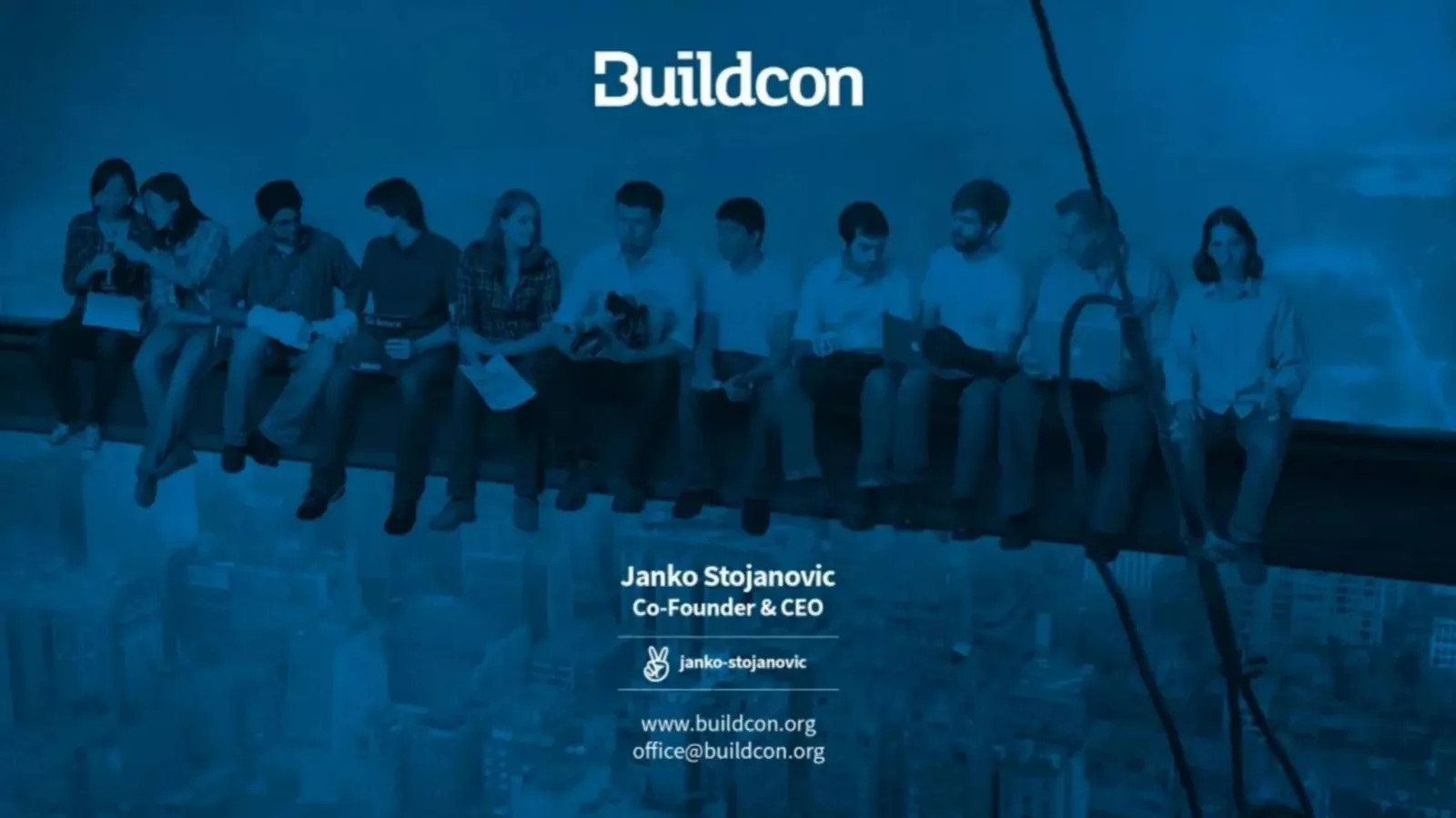 Buildcon pitch deck slide