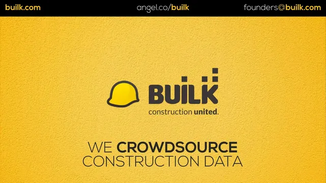 BUILK pitch deck cover
