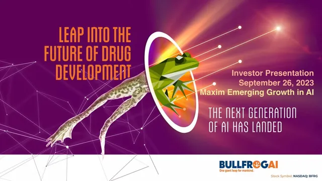 BullFrog AI pitch deck cover