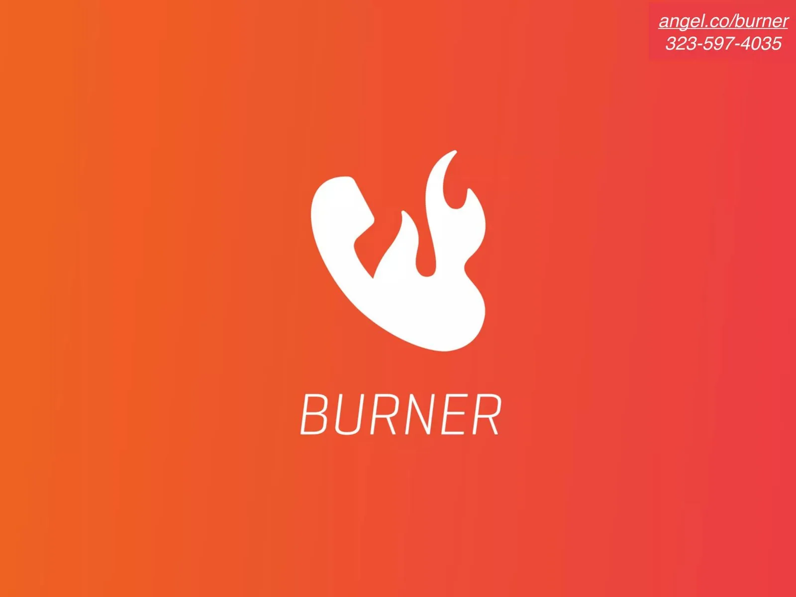Burner (Ad Hoc Labs) pitch deck slide