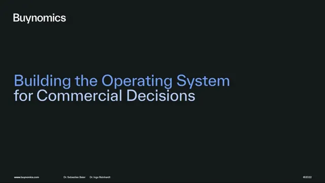 Buynomics pitch deck cover