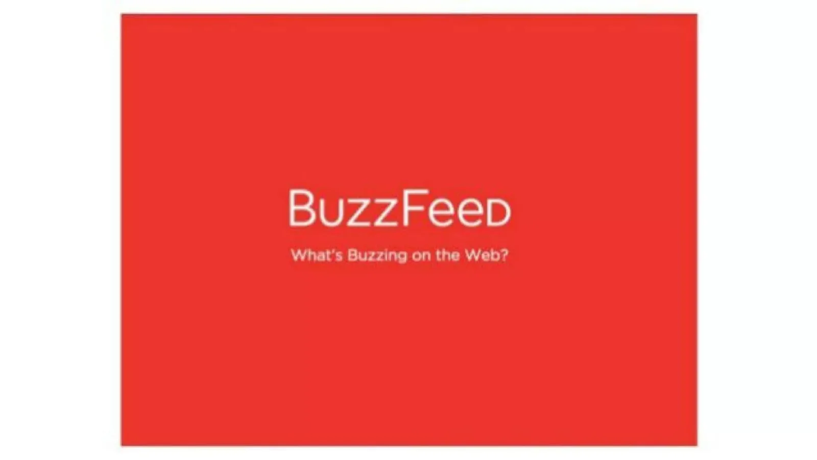 BuzzFeed pitch deck slide