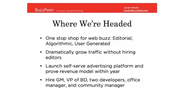 Roadmap slide 3 from BuzzFeed
