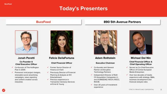 Team slide 8 from BuzzFeed SPAC