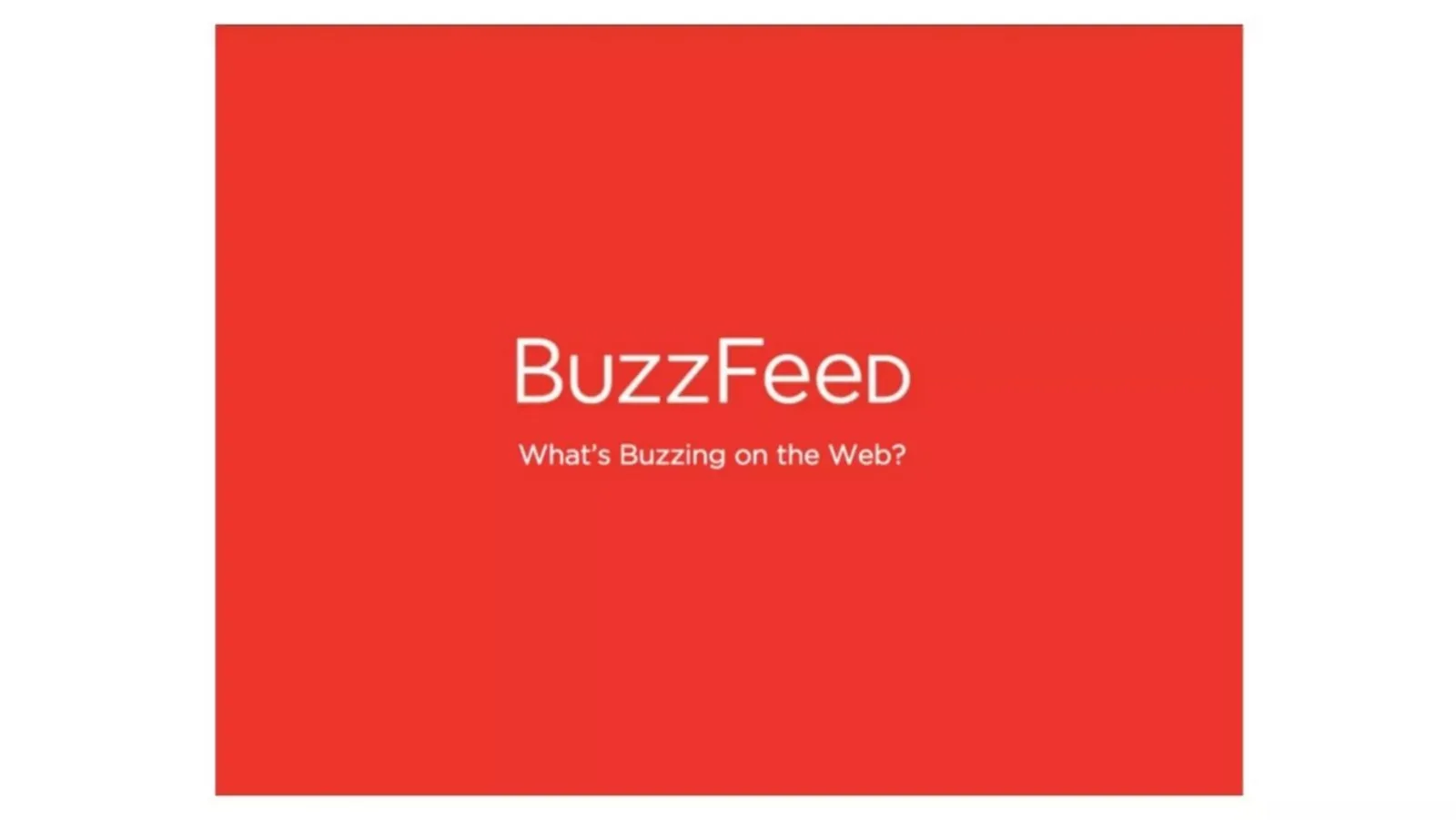 BuzzFeed pitch deck slide