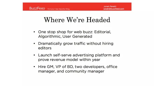 Roadmap slide 3 from BuzzFeed